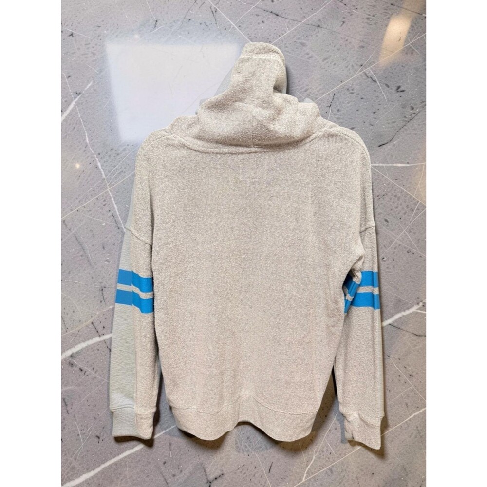 '47 Brand Carolina Panthers Cowl Neck Hoodie Grey Stripe Medium Football Fan - Picture 7 of 8